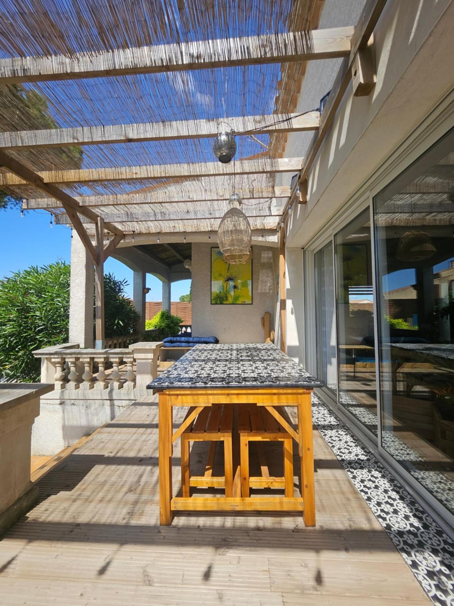 Belle Villa Lespignan Exterior foto